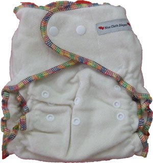 One Size Bamboo Fitted Diaper
