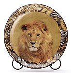 Safari Lion Patchwork Plate