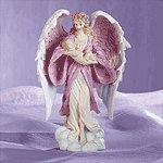 Angel Holding Baby Figurine