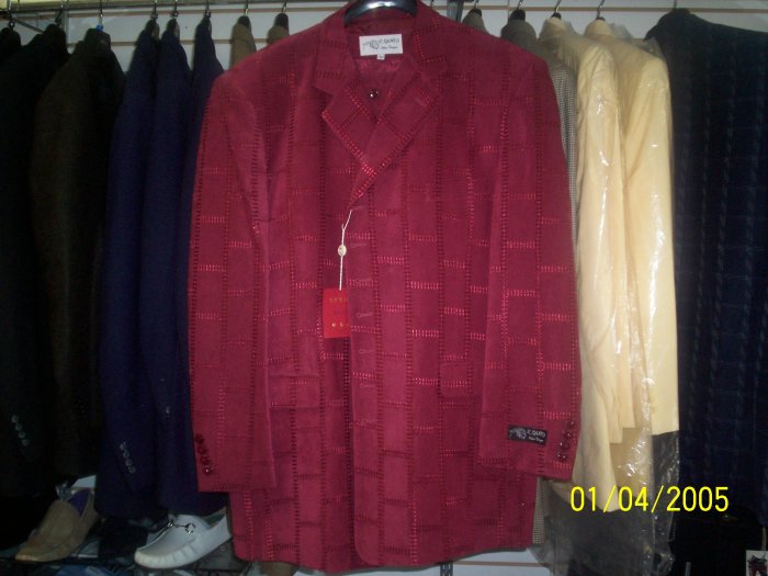 Burgundy Il Canto Suit
