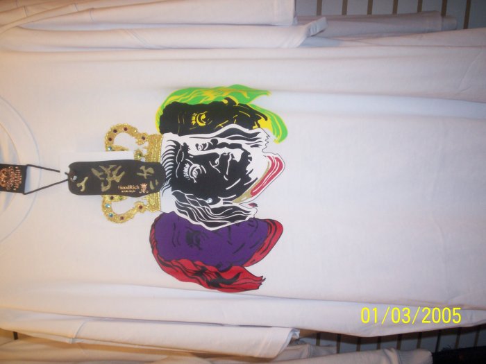 Hood Rich Tee white Benjamin
