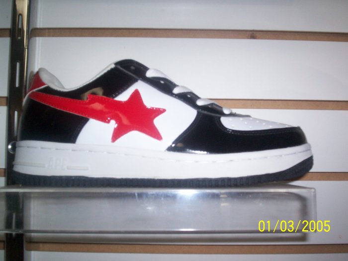 Black/Red/White Bapes