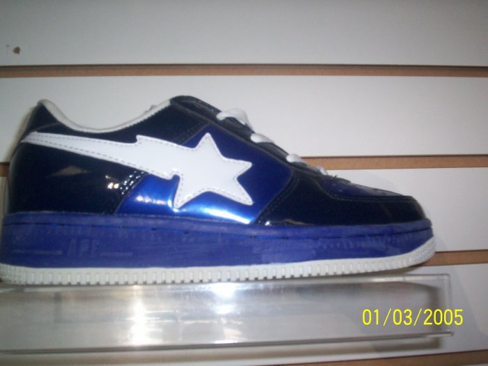 Navy, Black, White Bapes