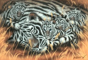 Japan Jigsaw Puzzle - Afternoon nap by Fantasy artist by Kentaro Nishino Shipping Worldwide