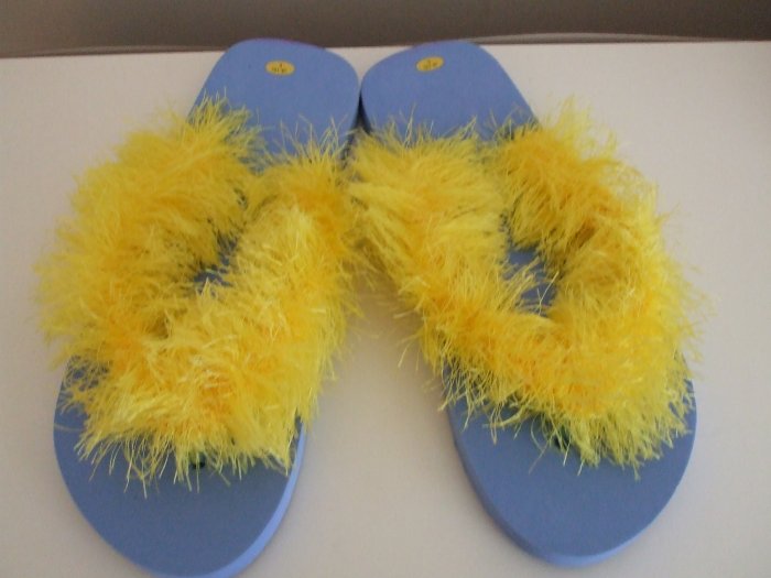 Light Blue Flip Flops