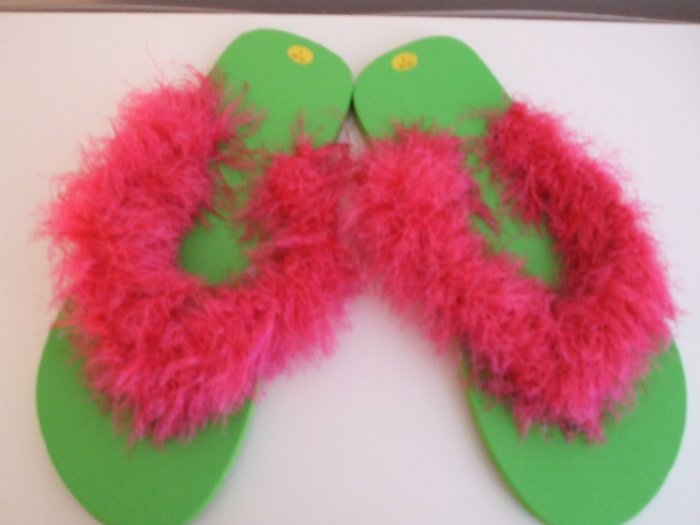 Light Green Flip Flops