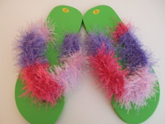 Light Green Flip Flops