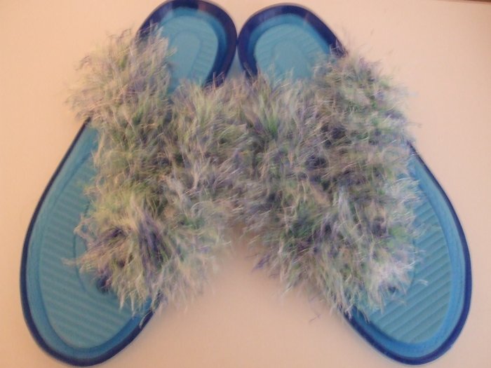 Light Blue Jellies Flip Flops