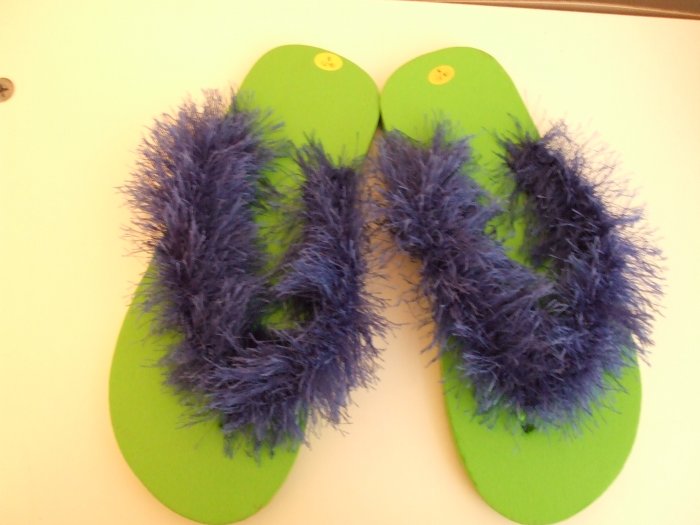 Light Green Flip Flops