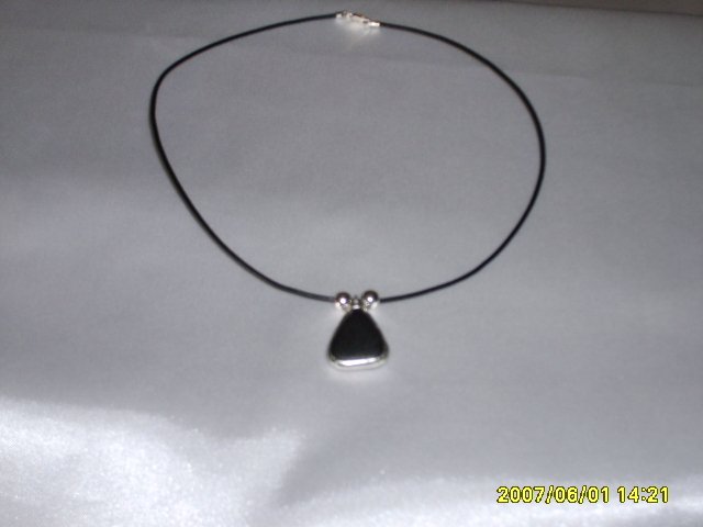 Single Pendant on Leather Cord