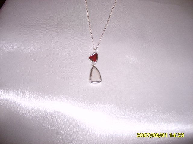 Double Pendants on S/S Chain