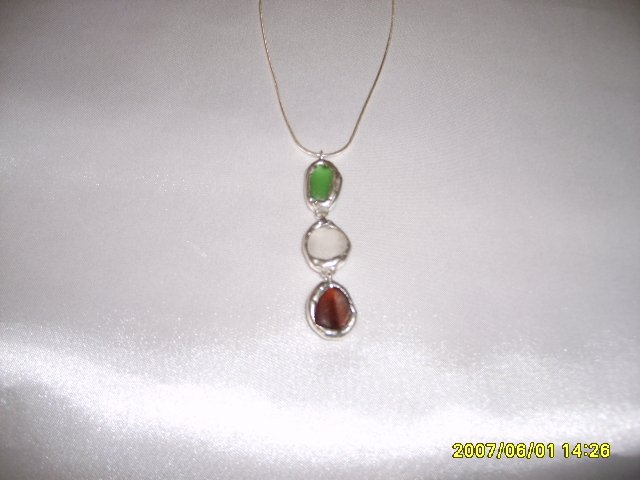 Triple Pendant on S/S Chain
