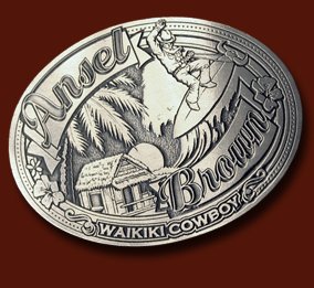 Autographed AB Waikiki Cowboy Belt Buckle - Limited Edition