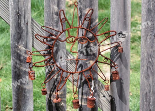 Mr Sun Rusted Decoration Digital Photo 5x7