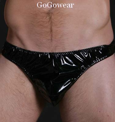 Men's Sexy Shiny Vinyl Look Thong ,Underwear (3030) Free Shipping!