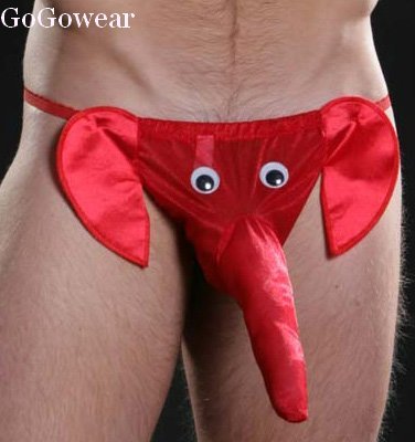 *Sexy* Big Elephant String, Funny sexy underwear (3014) free shipping