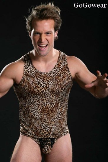 Men's Hot Leopard underwear set with Sexy Thong (8010) free shipping!