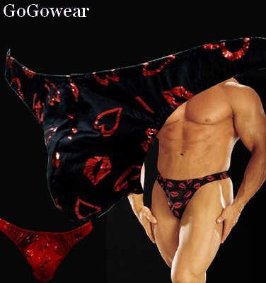 Male Exotic Dancer Thong Underwear,white (3039.w) free shipping!