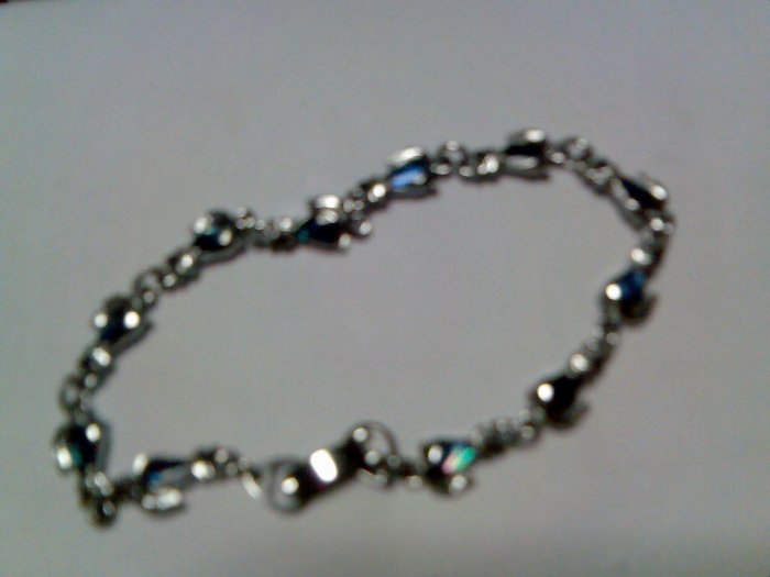 Silver Saphhire Bracelet