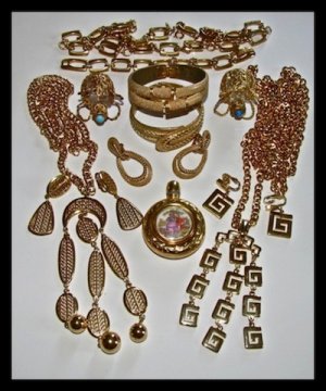 Signed Crown Trifari Alfred Phillipe, Limoge Vintage Costume Jewelry Designer Estate Collection