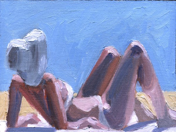 Beach Figure with Hat