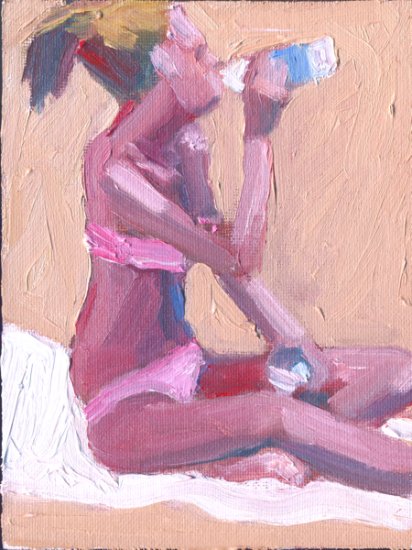Drinking Beach Figure