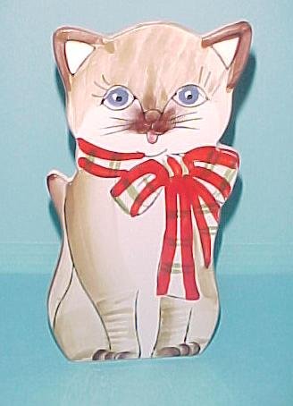 Cute Vintage Cat Wall Pocket Lucie Sable Imports Japan