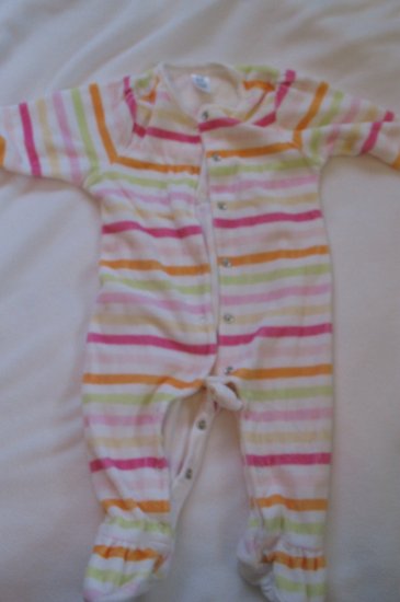 3-6 month Baby Gap striped footed outfit
