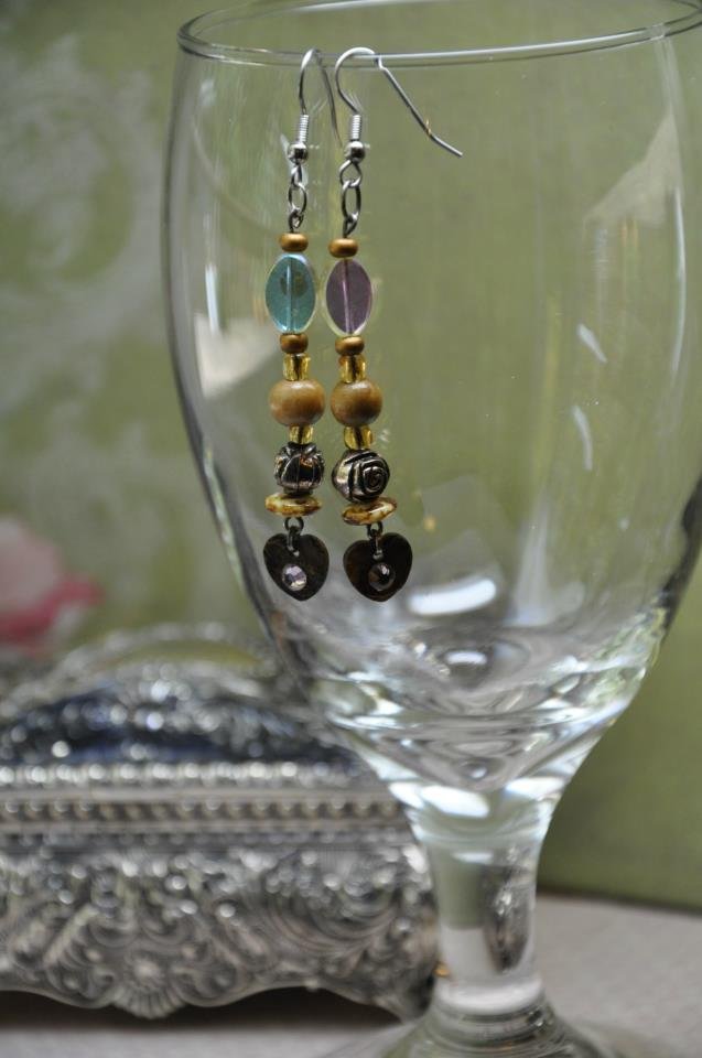 Yellow Flower Dangle Earrings