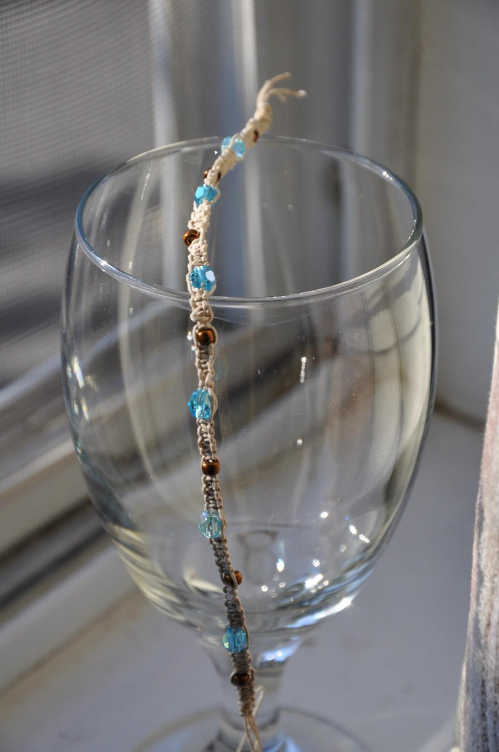 Beach Hemp Bead Bracelet