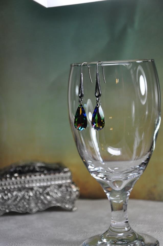 Vitral Swarovski Pendant Drop Earrings