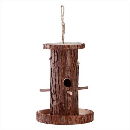 Hollow Log Birdhouse
