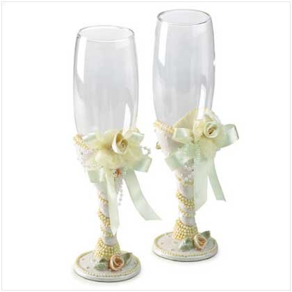 Beaded Glass Goblets