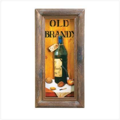 Old Brandy Shadowbox Art