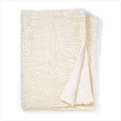 White Faux Fur Blanket (Full)