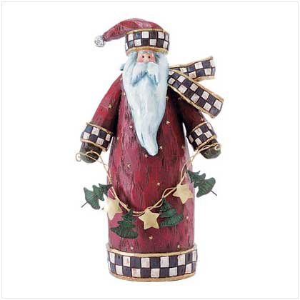 Folk Art Santa Figure
