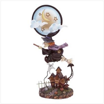 Flying Witch Candleholder