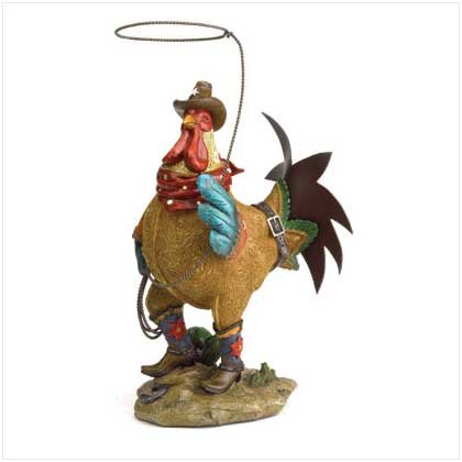 Cowboy Rooster with Lasso