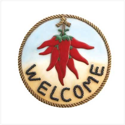 Chili Welcome Plaque