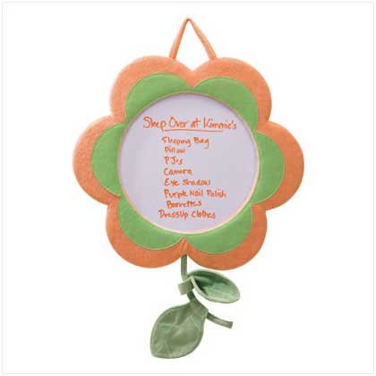 Plush Flower Dry Erase Board