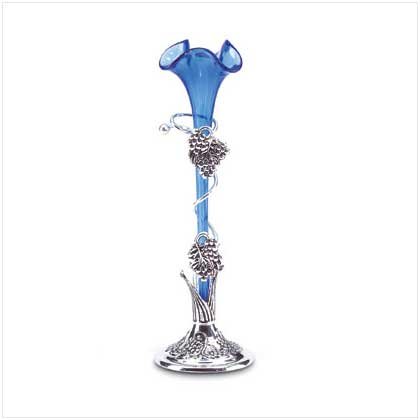 Blue Lily Vase