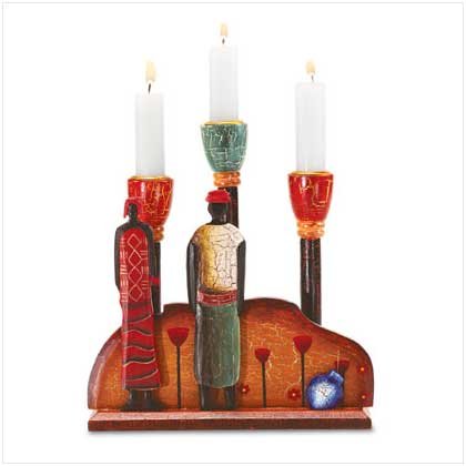 African Candleholder