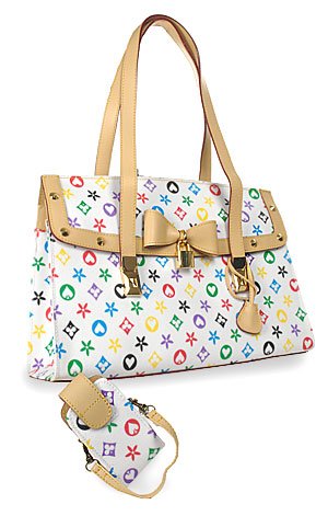Colorful Multicolor Accessorized Fashion Handbag
