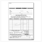 Order Forms with Carbon Copy
