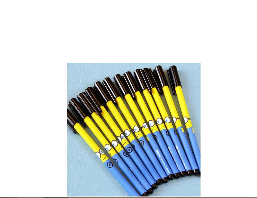 12 Minion Fashion Despicable Me Style Ballpoint Pens,Office and School Pen