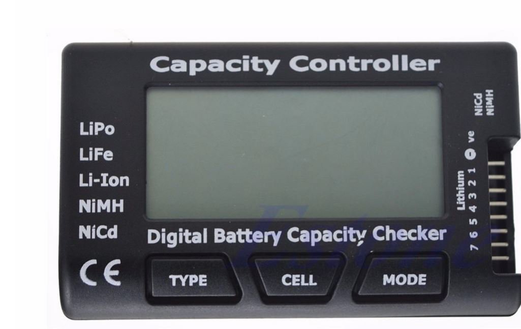 Digital Battery Capacity Checker RC CellMeter 7 For LiPo LiFe Li-ion NiMH Nicd