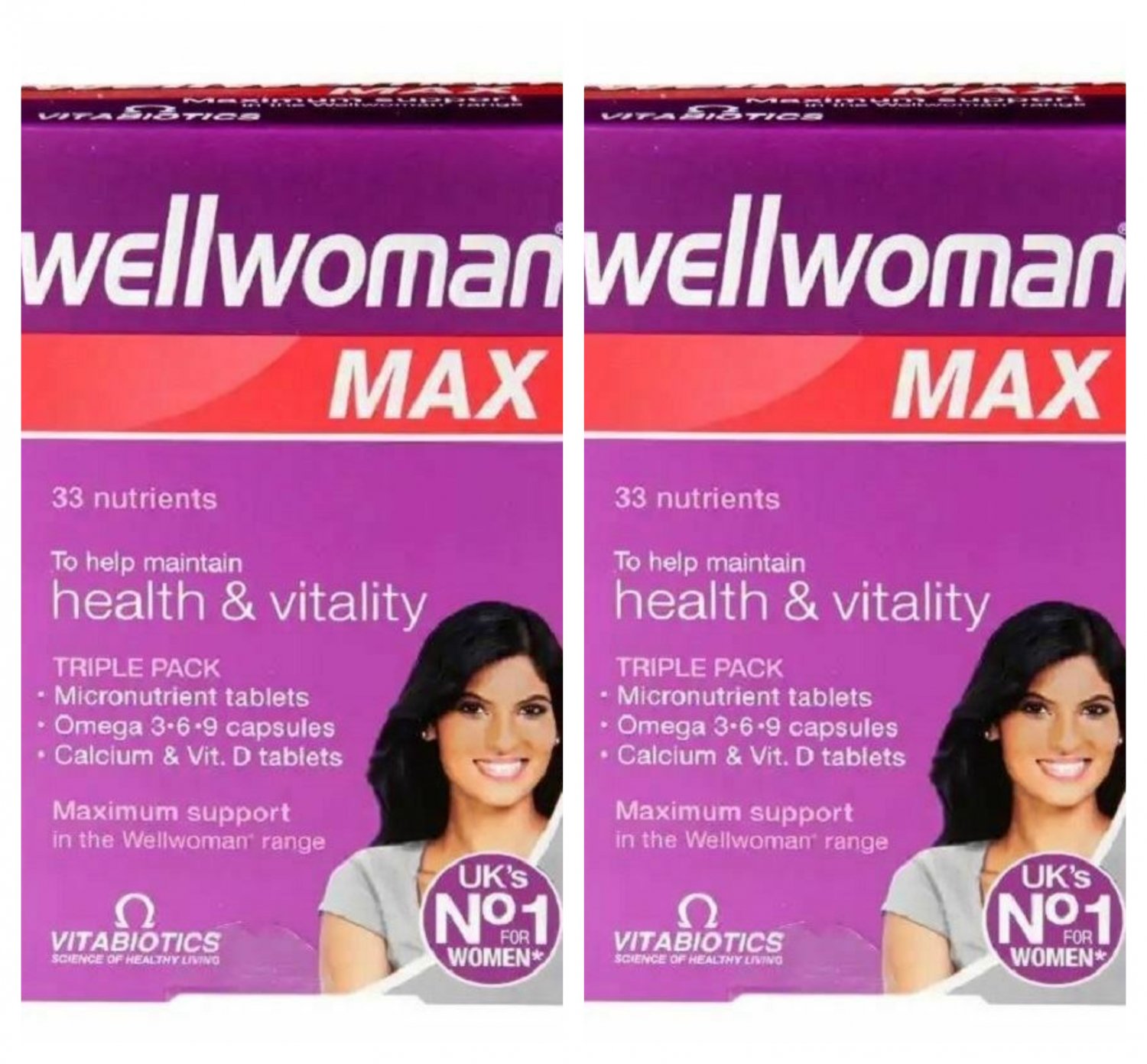 Vitabiotics Wellwoman Max Vitamins Minerals Health Vitality 84