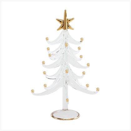 Discount Christmas Shopping: Christmas Tree with Gold Trim