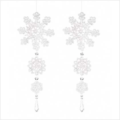 Discount Christmas Shopping: Crochet Snowflake Ornaments