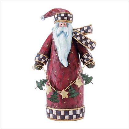 Discount Christmas Shopping: Folk Art Santa